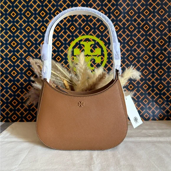 NWT , tory burch Emerson brown shoulder bag moose 150258 - Picture 3 of 15